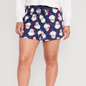 Old Navy Santa Claus Christmas Cotton Flannel Boxer Shorts